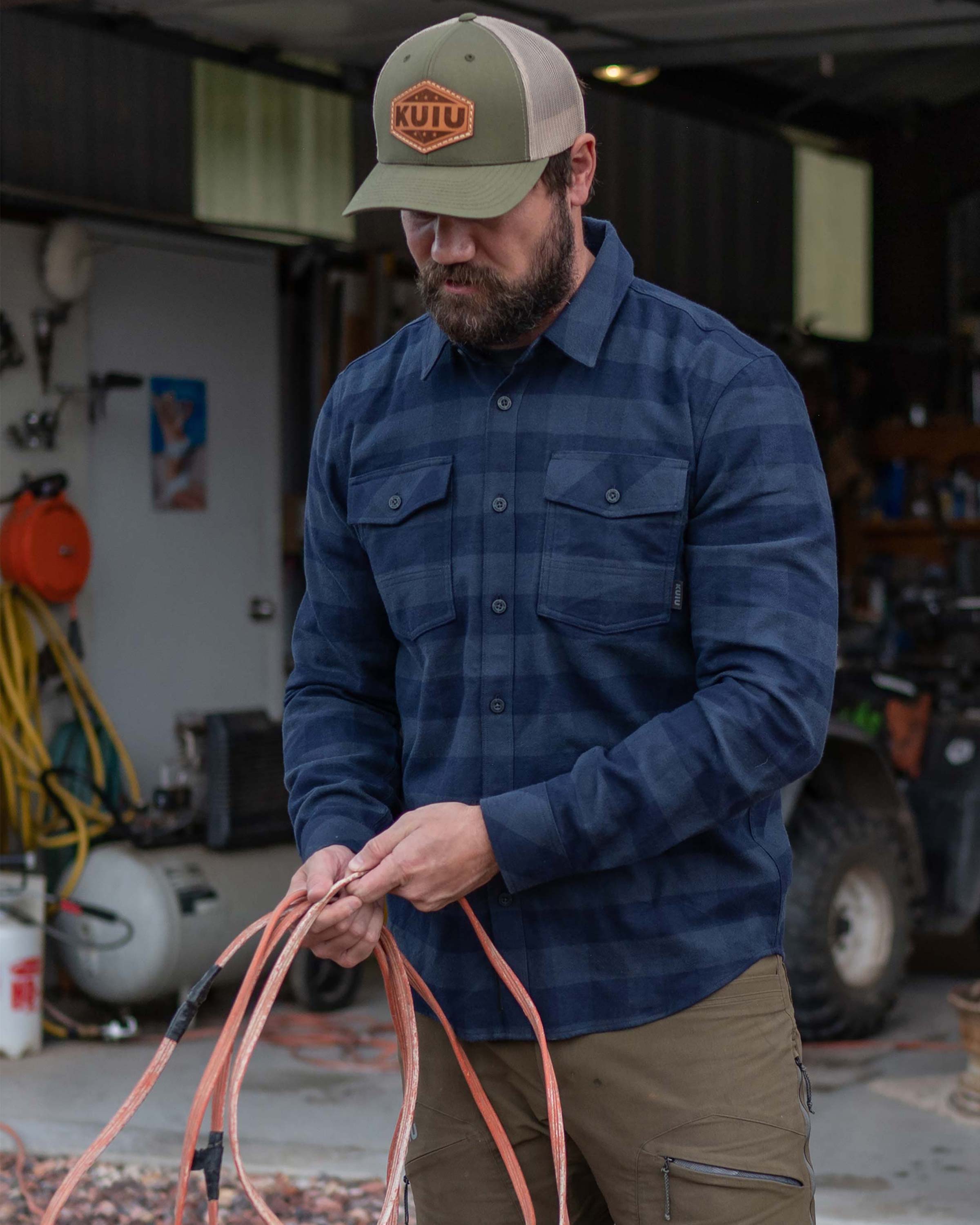 Outlet Field Flannel Shirt | Red/Black Buffalo Check - Image 8