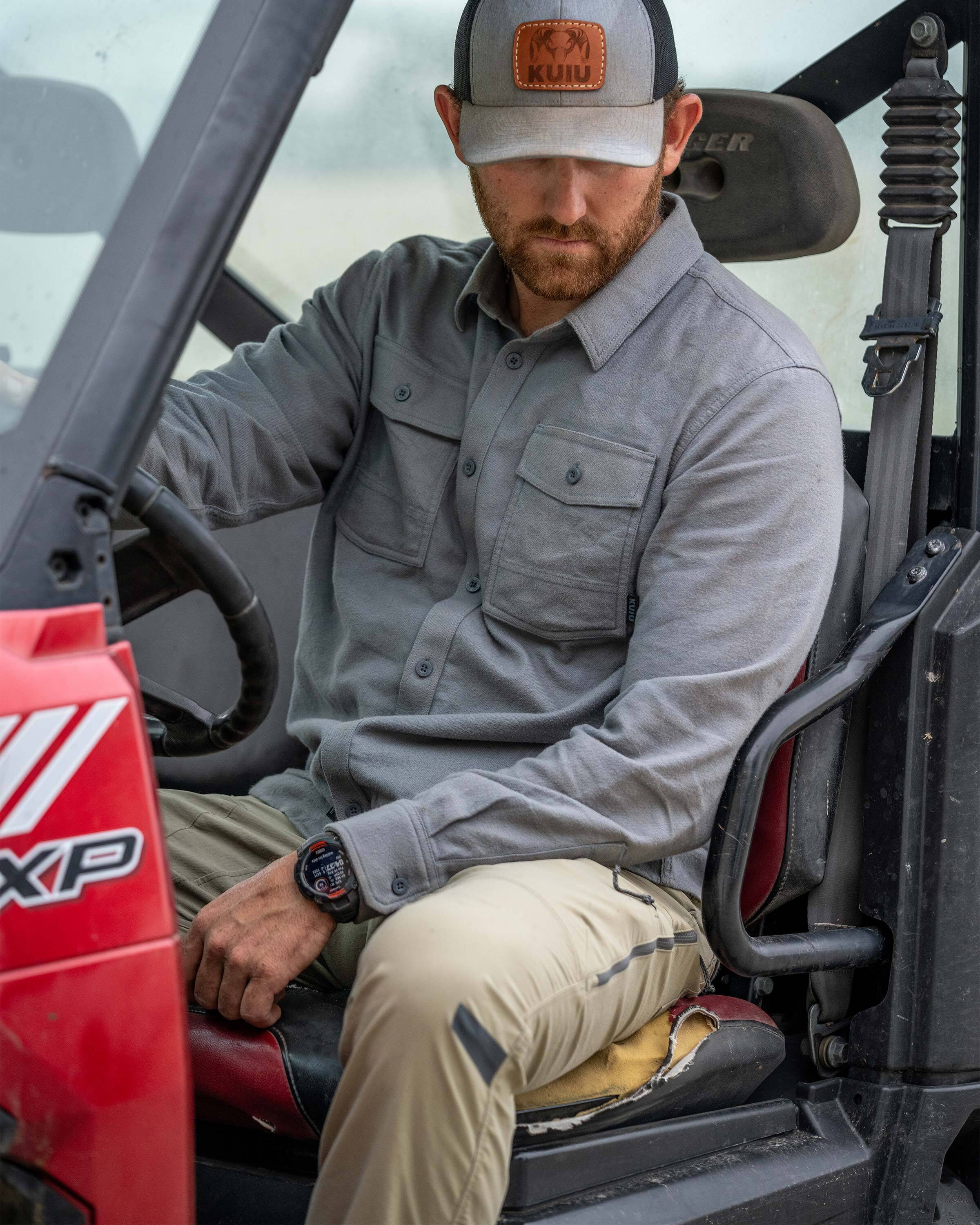 Field Flannel Shirt | Asphalt - Image 4