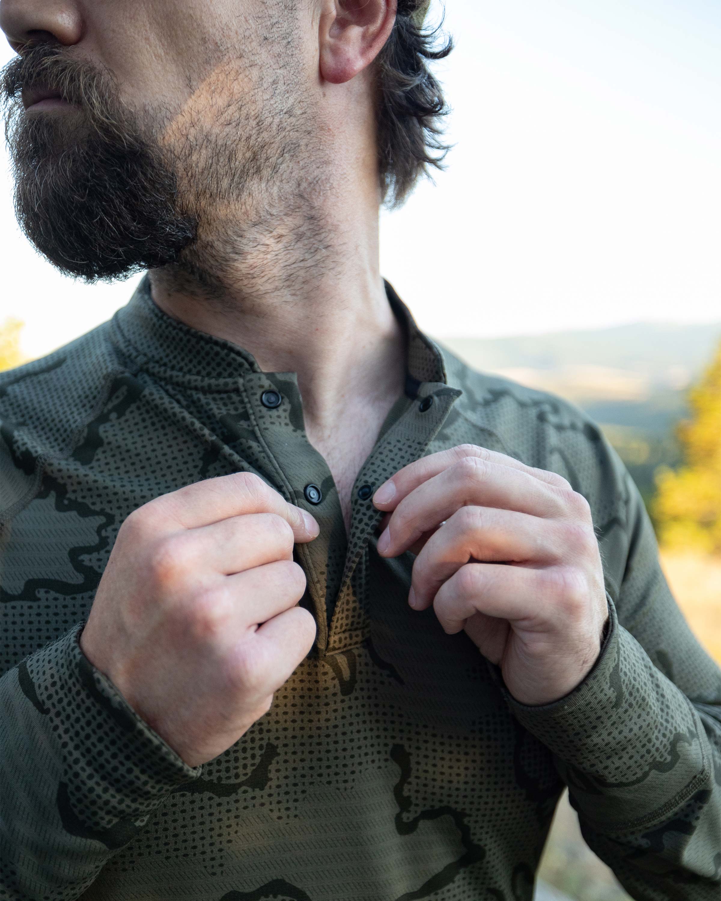 Ridgepoint Fleece Henley | Coyote Brown Tonal - Image 10